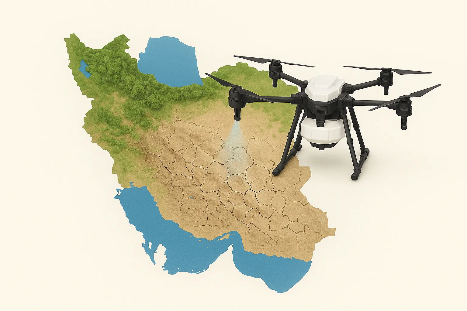 نقش پهپادها در مدیریت خشکسالی؛ فناوری نوین برای نجات آینده آب ایران